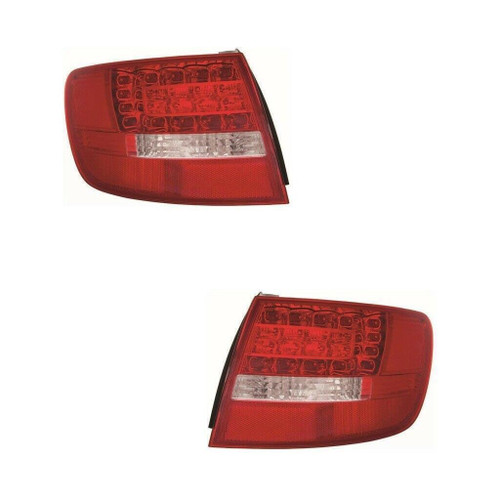 For Audi A6 Mk2 Estate 2009-2011 Led Outer Wing Rear Lights Lamps Pair OS NS