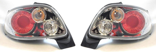 Peugeot 206 Cc Cabrio 00-6/03 Chrome For Lexus Back Rear Tail Lights Lamp