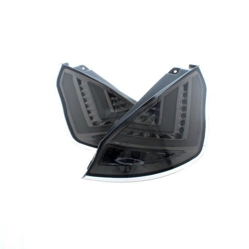 For Ford Fiesta MK7 12-18 Smoked black LED lightbar back rear tail lights