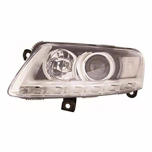 For Audi A6 Mk2 2009-8/2011 Headlight Headlamp Black Uk Passenger Side N/S