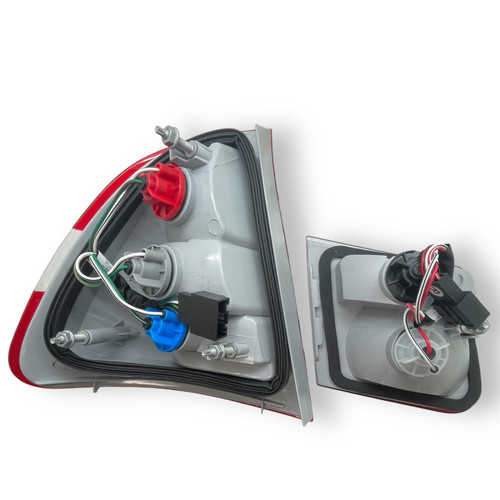 Back Rear Tail Lights Pair Set Clear Red White BMW E46 Touring 01-05