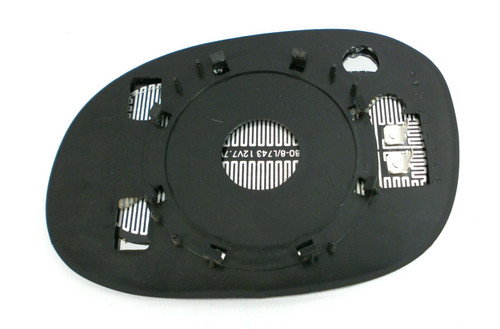 Trupart MG418 Right Mirror Glass Heated Aspherical Fits Peugeot 206 98-09