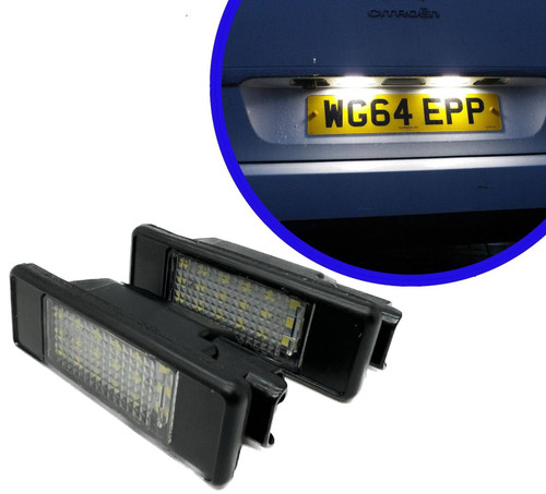 18 Smd LED Rear Number Licence Plate Units For Peugeot 106 Facelift 97-04 1007