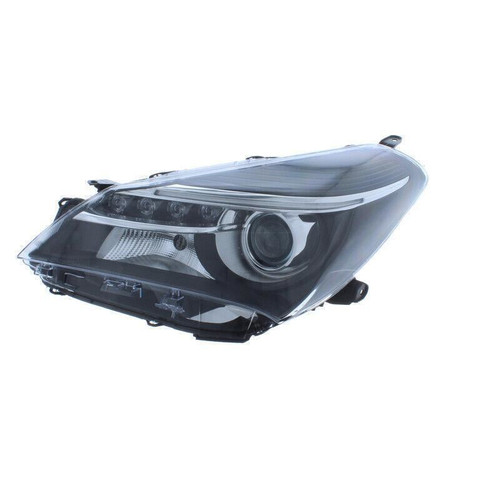 For Toyota Yaris 8/14-7/17 Headlight PROJECTOR (LED DRL) Black INNER left side