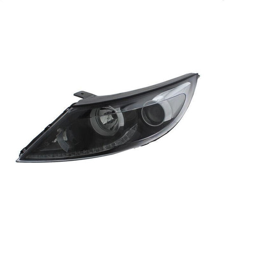 For Kia Sportage 8/10-3/14 Headlight (LED DRL) Black INNER left side