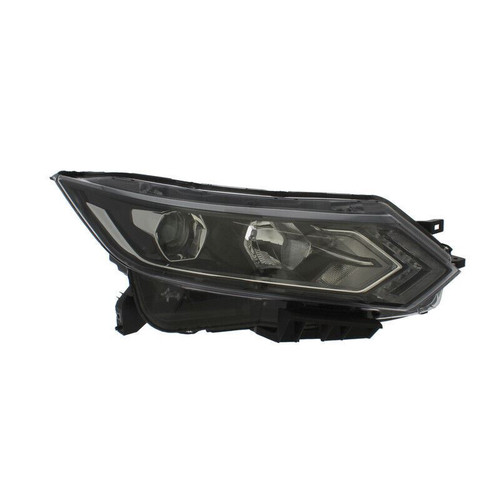 For Nissan Qashqai (Excl. TEKNA) 6/17-21 Headlight Black INNER (LED DRL) Right side