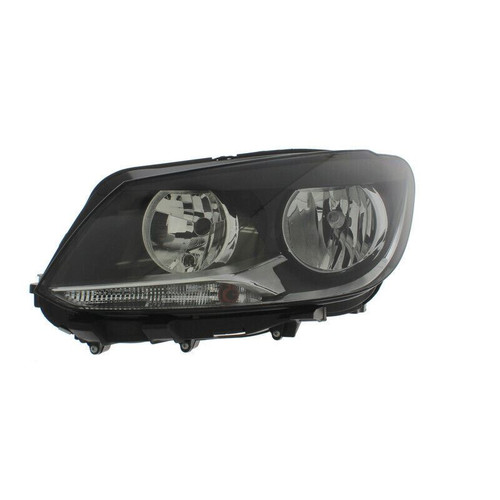 For VW Touran &amp; For VW Caddy 10/10-15 Headlight (TWIN) H15/H7 Black W/MTR left s