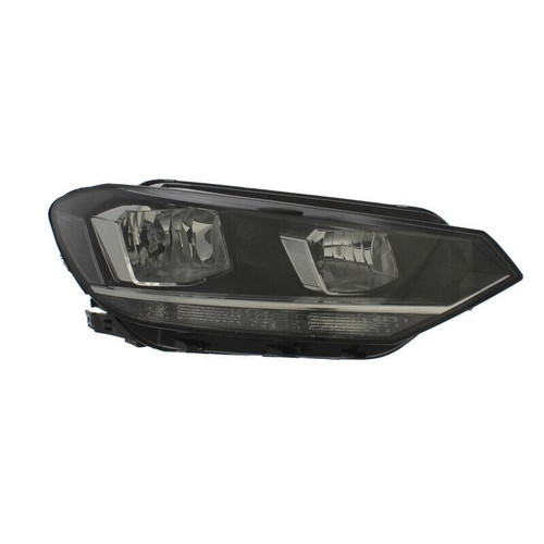 For VW Touran 7/15> Headlight TWIN (H7 H7) Black INNER (W/MTR) Right side
