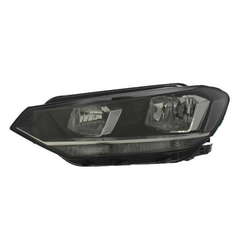 For VW Touran 7/15> Headlight TWIN (H7 H7) Black INNER (W/MTR) left side