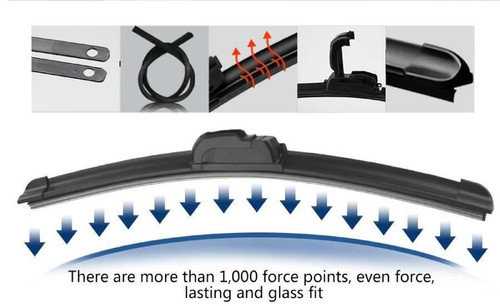 18/18 Refresh Aero-D Flat Windscreen Wipers Blades Pair