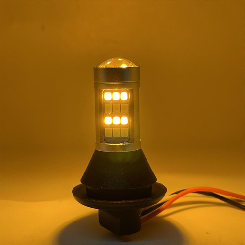 Pair 581 bau15s PY21W Switchback LED DRL Indicator amber white canbus resistor