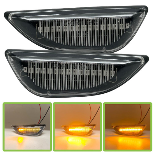 LED Side Marker / Repeaters lights Clear For Vauxhall Mokka 2013-2016 Vauxhall Mokka X 2016-2019 Chevrolet Trax 2013-2019
