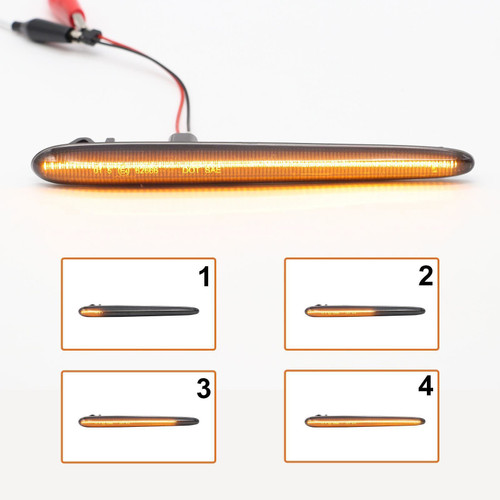 LED Side repeater Turn Signal lights Smoked For Alfa Romeo Giulietta 2010-2020