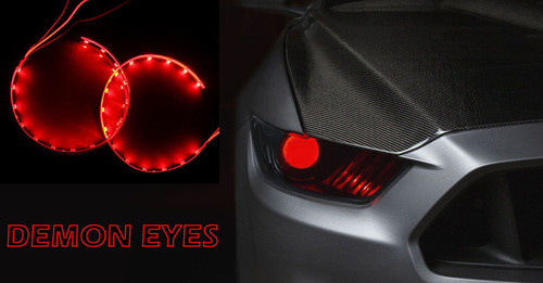 Pair Red LED Devil Demon eyes for 2.5 &amp; 3' Projectors halo eagle