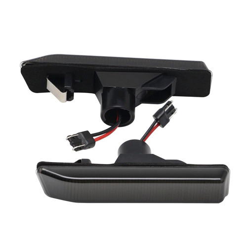 Pair Smoked black dynamic side repeaters blinker for BMW x5 E53