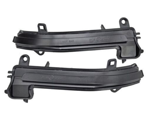 Pair Smoked Black dynamic LED side mirror indicators for BMW F20 F21 10-16