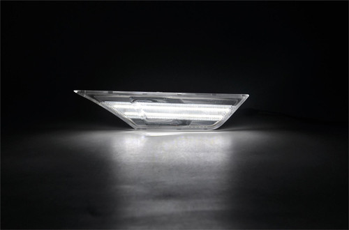 white + amber LED Side marker repeater lights Clear For Honda Civic X 2016-