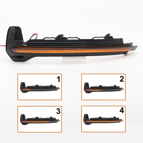 Dynamic LED Side Mirror indicator lights Smoked For Audi TT (8S) 2016 -2018 Audi TTRS (8S) 2016 -2018 Audi R8 2016 - 2018