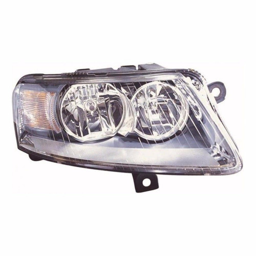 For Audi A6 Mk2 &amp; Allroad 6/2004-08 Headlamp Halogen Chrome Uk Drivers Side O/S