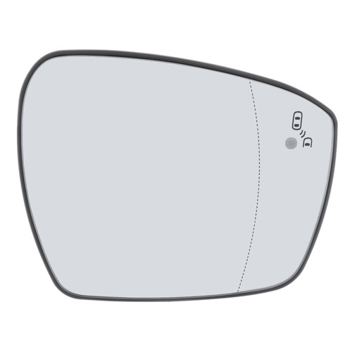 For Ford Galaxy &amp; S-MAX 15> HEAT ASPH INC. Blind/SPOT wing mirror glass Right