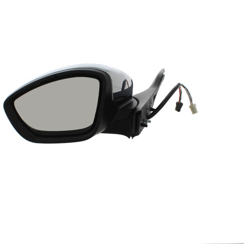 For Peuegot 208 12-19 ELEC HEAT P/FOLD W/I Black ARM Chrome TRIM&amp; CVR left side