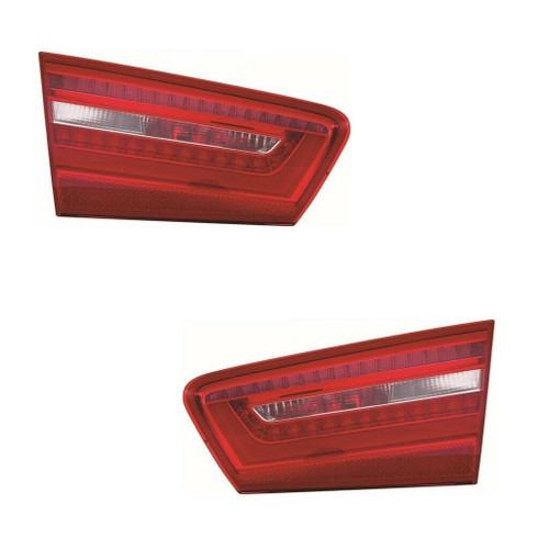 For Audi A6 Mk3 Saloon 3/2011-3/2015 Led Inner Boot Rear Lights Pair OS NS
