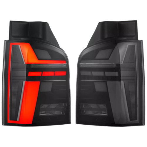 LED Rear Tail Lights Smoked For VW Transporter T5 2003â€“2015 Sequential