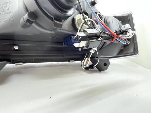 For VW Transporter T4 96-03 Black LED DRL Projector Headlights Lamps Short Nose