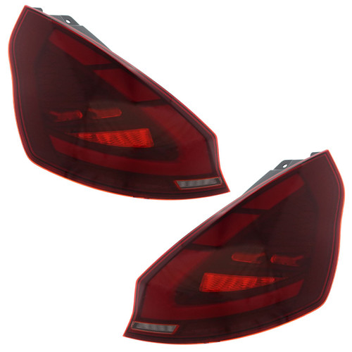 Pair Back Rear Tail Lights for Ford Fiesta MK7 2008-18 Red LED Dynamic
