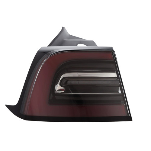 For Tesla Model 3 21-24 Model Y 22+ Outer Rear Tail Light Lamp Red/Black LED left