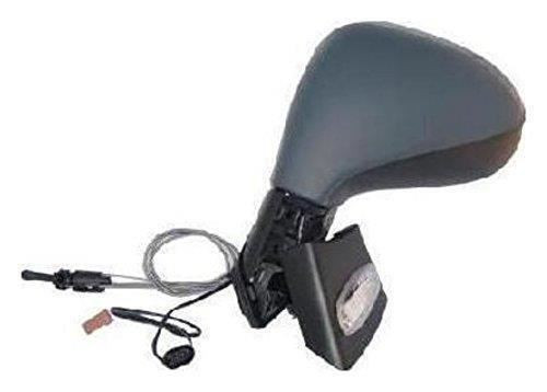 For Peugeot 207 Hatchback 2006-2013 Cable Wing Door Mirror Primed Left Side NS