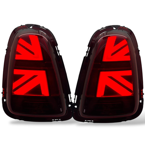Pair Back Rear Tail Lights Full LED Union Jack Dynamic for Mini R56 R57 R58 R59