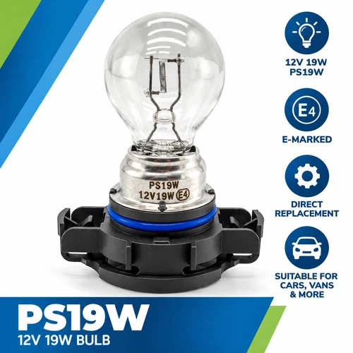 1 x 12V 19W white light Bulb Lamp DRL Fog PS19W PG20/1 PS24w