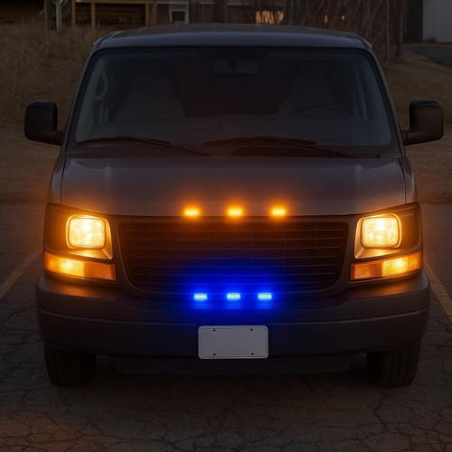 10x 12V 24V Blue LED Flush Fit Side Marker Lights Van Truck Trailer Lorry