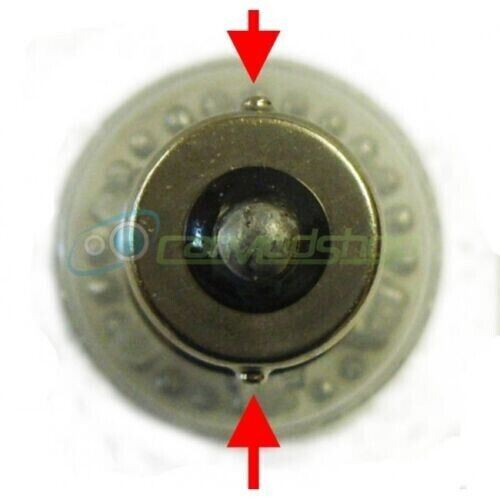 4 x Silver Chrome 382 1156 Ba15S P21W Flash Amber Yellow Orange Indicator Bulbs