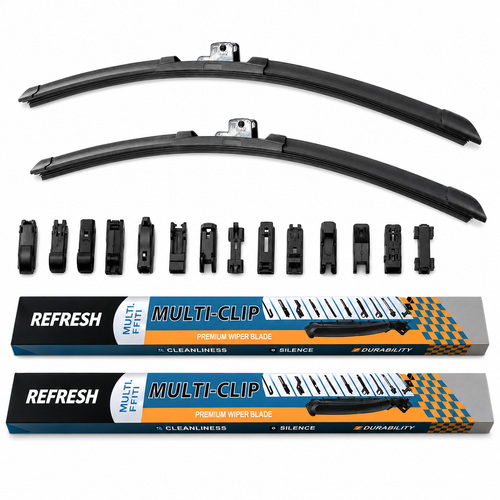 Pair Aero Flat Front Wiper Blades Set 30-14" Inch For Toyota Alphard 2015-
