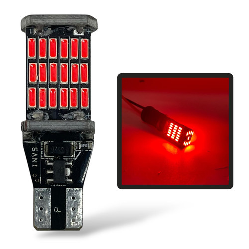 brake tail fog Light Bulb 45 SMD LED W16W T15 955 921 Canbus Error Free