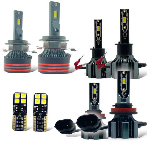 LiteSync LED Headlight Bulbs Kit H7 low beam H1 High Beam, Fog Lights & Sideights for Vauxhall Astra H 2004-2010 | non-VXR
