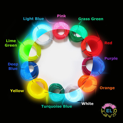 12 V Interior Ambient Lighting Neon EL Wire Rope Fibreoptic