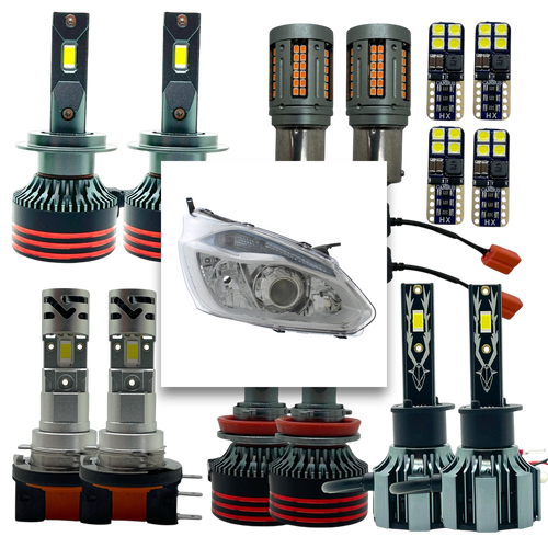 Front end LED upgrade for Ford Transit Custom 2012-2016 PFL canbus error free with v9 cornering lights