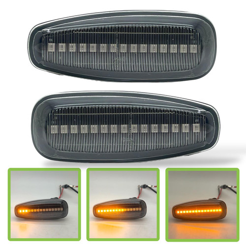 Dynamic LED Side Repeaters indicator Lights Clear For Hyundai i30 Rio