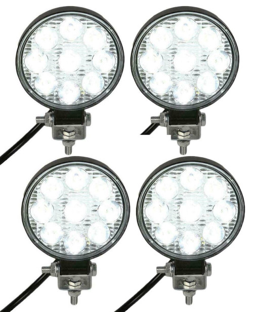 4 x 27W White Round 12v 24v LED Mini work driving spot light reverse offroad