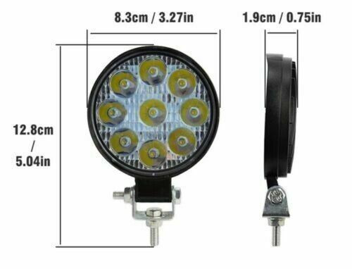 4 x 27W White Round 12v 24v LED Mini work driving spot light reverse offroad