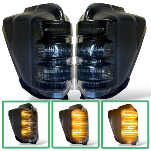 Dynamic LED Side Mirror indicator lights Smoked for Mercedes Sprinter VW Crafter