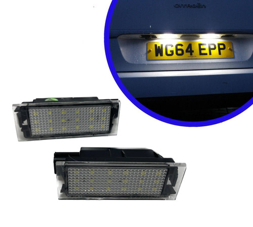 18 SMD LED Number Plate Lights Units – 6000K White | Plug & Play, Error Free | For Renault, Mercedes, Nissan, Vauxhall