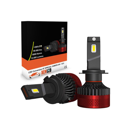 LiteSync H7 LED Headlight Bulbs 24V 6000K 12000LM CANbus Truck Kit