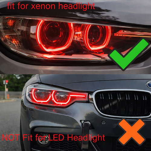 For BMW F30 F31 F34 2012-2015 Red Angel Eye LED PCB Set Xenon 63117398766