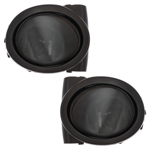 Smoked Front Fog Lights & Surrounds Pair for BMW E46 3 Series & E39 5 Series