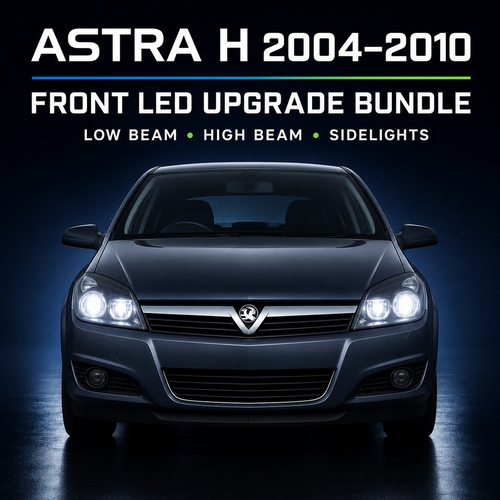 For Vauxhall Astra H (2004–2010) Front LED Upgrade Bundle | Headlights & Sidelights
