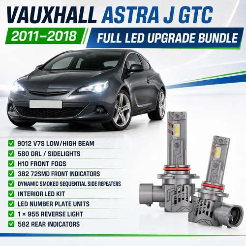 For Vauxhall Astra GTC LED Upgrade Kit 2011-2018 12000LM CANbus Error Free 1Yr Warranty
